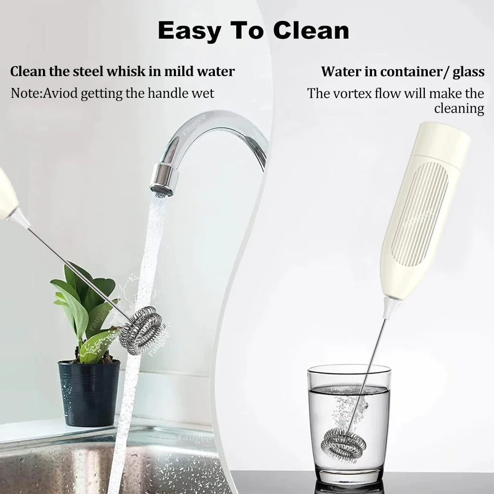 Milk Frother Automatic Rotary Electric Blender for Coffee Latte Cappuccino Maker Mini Wireless Milk Foamer Handheld Milk Frother