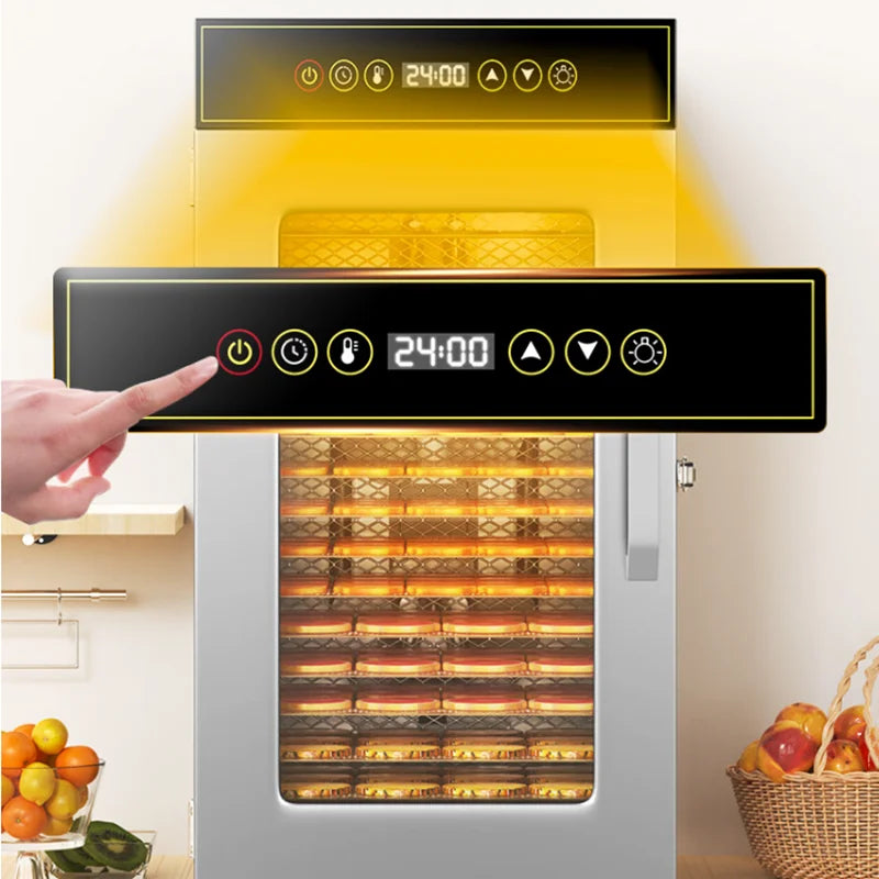 Premium 18 Layers Stainless Steel Food Dehydrator for Commercial  Home Use Adjustable Efficient Drying for Fruits Meat Herbs