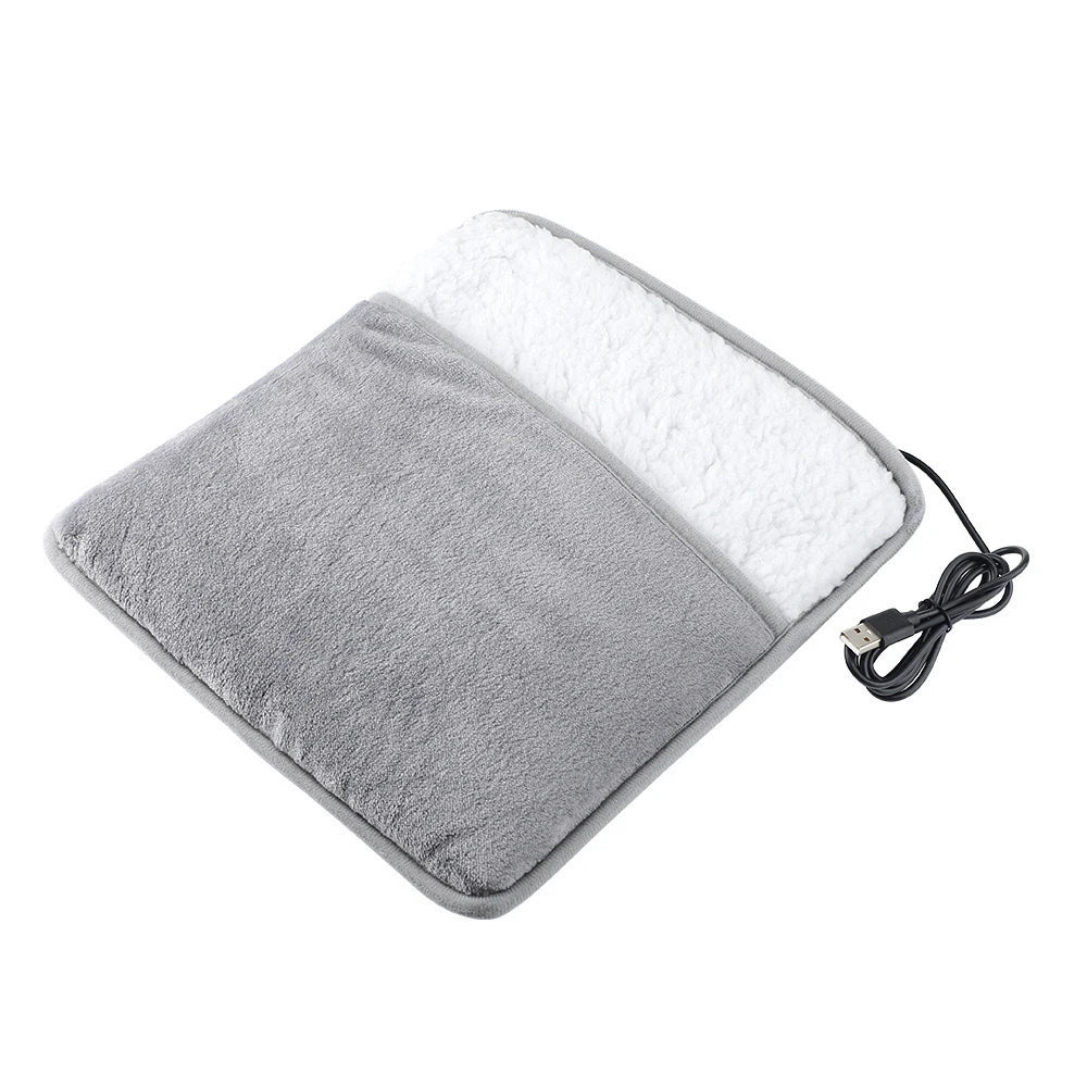 Foot Warmer USB Constant Temperature Foot Heating Pad for Home Bedroom Electric Foot Heater Soft Plush Winter Foot Warmer Mat