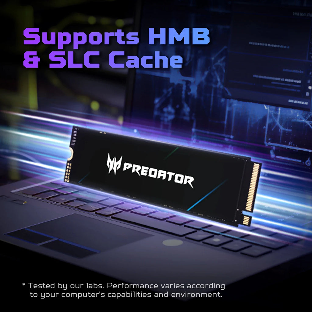 ACER PREDATOR GM7 NVMe SSD, 1TB/2TB/4TB M.2 2280 Game Drive, Read Speed up to 7200MB/s, PCIe Gen4 NVMe, High Performance Gaming