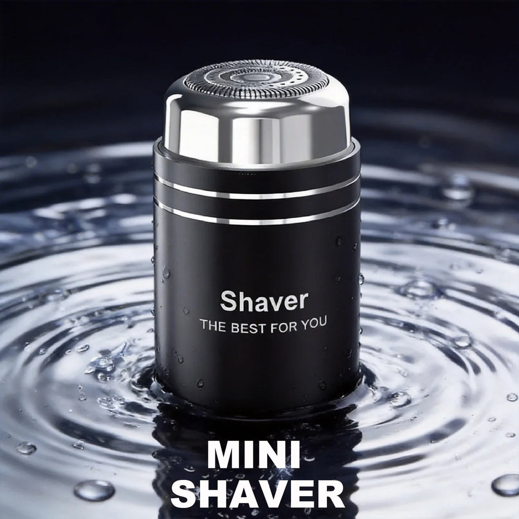 Electrical Mini Shaver for Men 3D Floating Blade IPX7 Washable Type-C USB Rechargeable Shaving Beard Machine for Home Travel