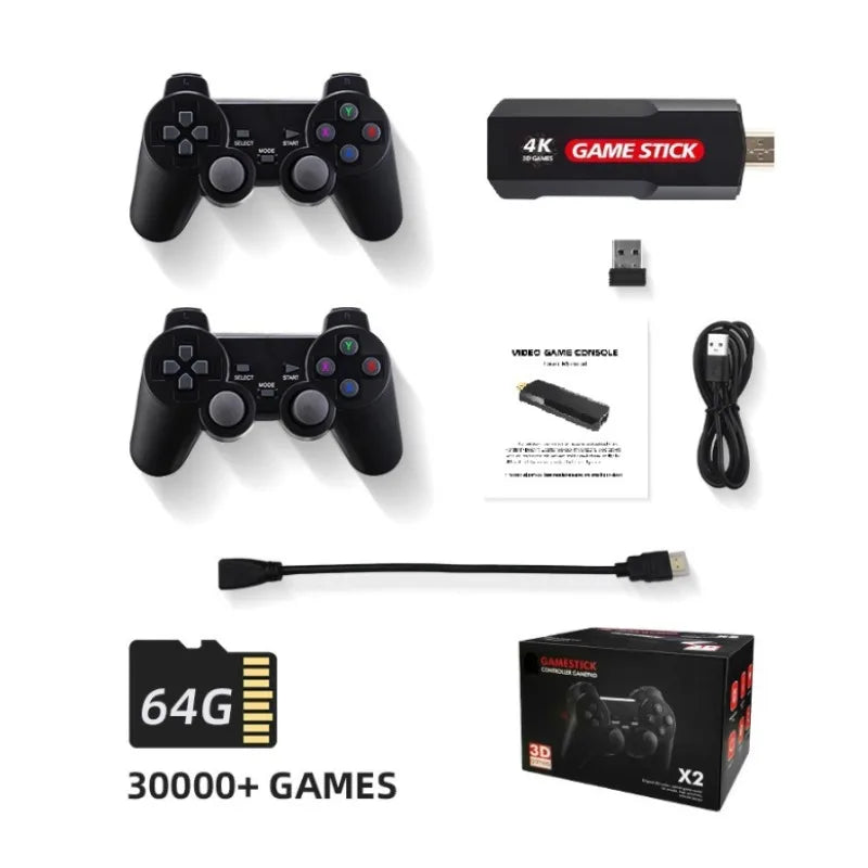X2 PULS TV Game Stick Video Game Console Dual Wireless Controller TV Game Stick 8K Retro Classical Game Retro Game For PSP/PS1