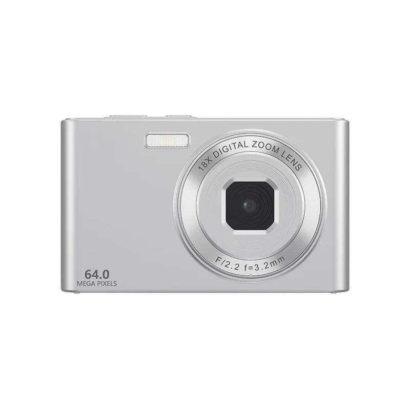 64MP Digital Camera For Photography Front Rear Dual Lens Selfie Camera Auto Focus 18X Auto Focus 4K Video Record Vlog Camcorder