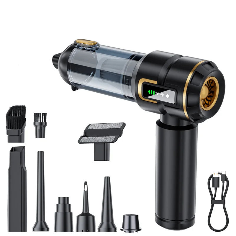 Mini Car Vacuum Cleaner Strong Scution Cordless 998000PA Powerful Wireless Car Cleaner HandHeld Portable Vacuum Cleaner for Car