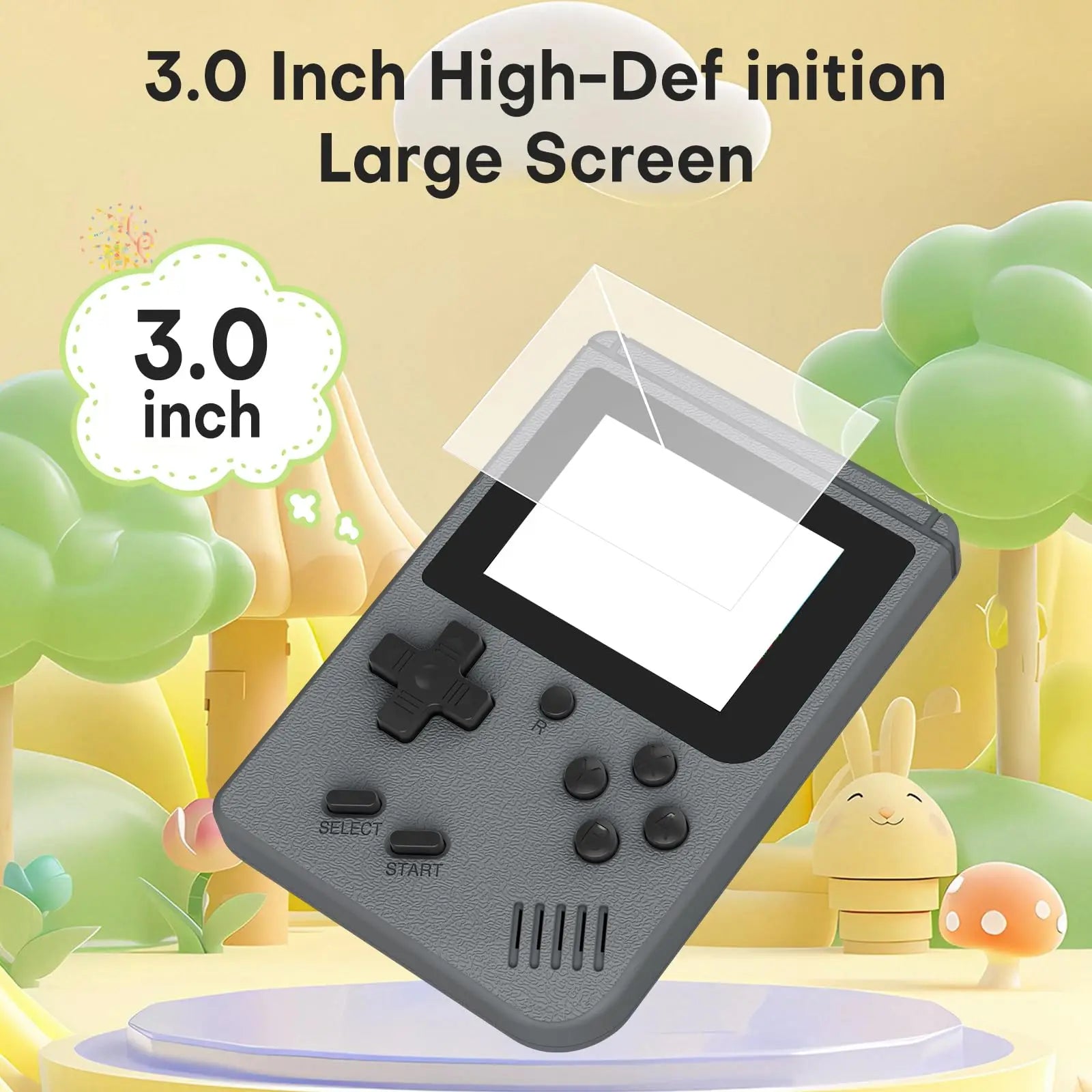 Retro MINI Handheld Game Console 3.0-inch LCD Screen Handheld Game 8 Bit 400 in 1 Retro Classcial Game for Player boy Gift
