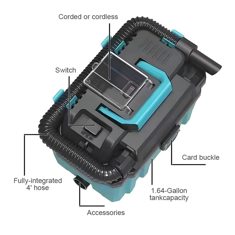 Household Industrial Building Vacuum Cleaner Dust Collector Drum Vacuum Cleaner Brushless Vacuum Cleaner for Makita
