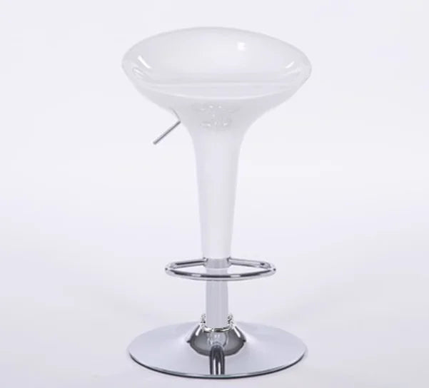 Adjustable Height Swivel Bar Stool Counter Chair PU Leather Backrest Footrest Modern Minimalist Kitchen High Stool