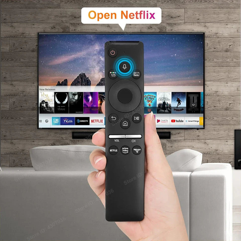 Voice Replacement Remote Control for Samsung TV Curved Frame UHD QLED LED 4K 8K Smart TVs, Universal Remote for All Samsung TV