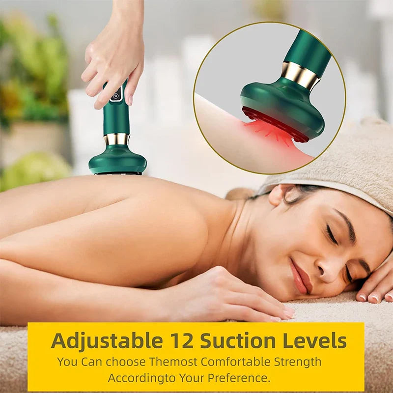 Intelligent Vacuum Cupping Suction Massager Glass Jars Anti Cellulite Cupping Vacuum Guasha Massage Beauty Health Scraping