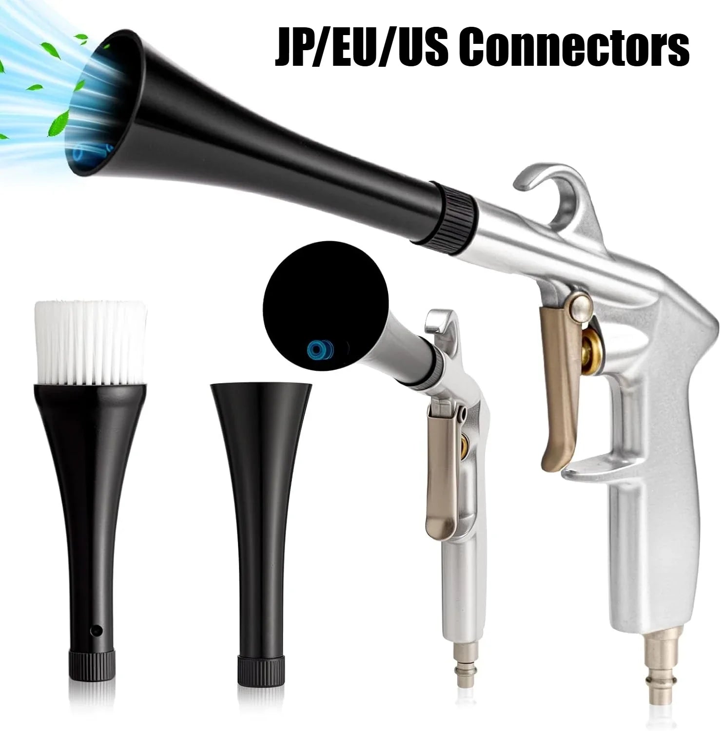 High Pressure Dust Blowing Gun Tornado Air Blow Car Wash Gun Efficient Dry Cleaning Gun Professional Car Interior Cleaning Tools