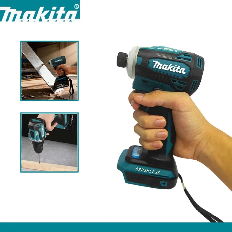 Makita DTD172 Cordless Impact Driver LXT BL Brushless Motor 18V Electric Drill for Wood Bolt T-Mode 180 N·M Power Tools