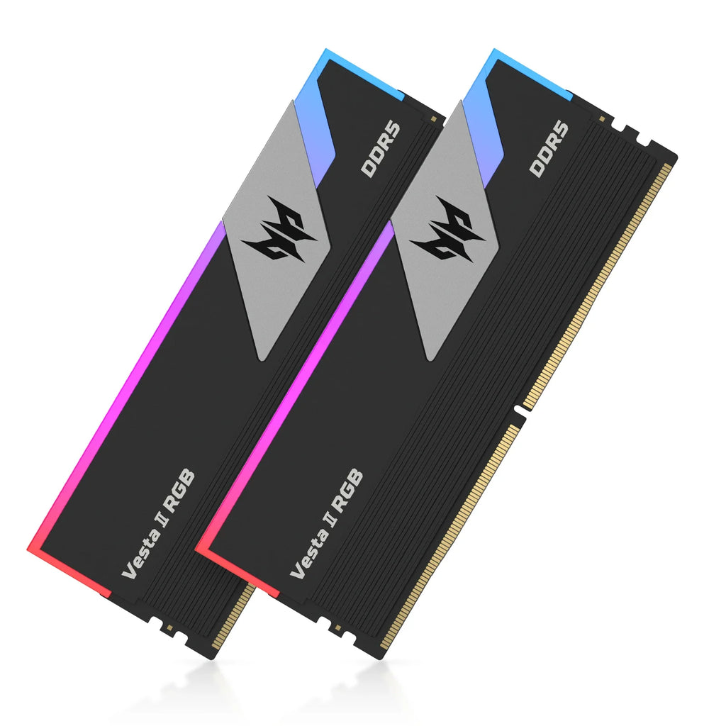 ACER PREDATOR Vesta II RGB DDR5 RAM Memory 32GB(2x16GB) 6000MHz, CL28, Gaming Computer Memory Compatible with XMP 3.0/AMD EXPO