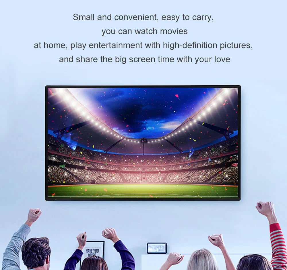 4K high-definition projection screen with 60-133 inch metal anti light screen hook design suitable for low lumen projectors