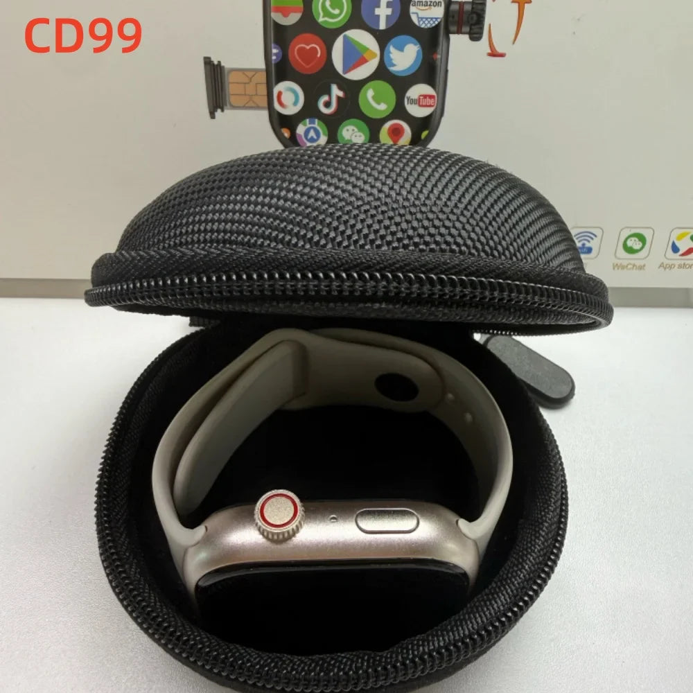 CD99 watch X 5G smartwatch 2.29inch AMOLED 5G LTE smart watch with 180 ° rotary camera GPS WiFi SIM card slot health monitoring