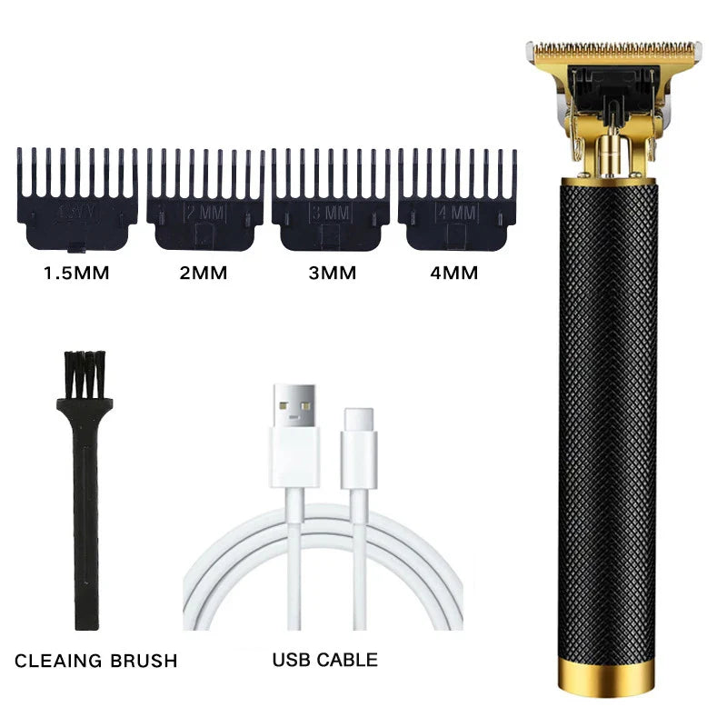 Carving T9 Vintage Professional Electric Hair Cutting Machine USB Rechargeable Portable Shaver Trimmer For Beard Care Best Gift