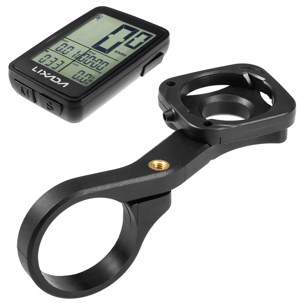 Lixada USB Rechargeable Wireless Bike Cycling Computer Bicycle Speedometer Odometer with Computer Mount Holder
