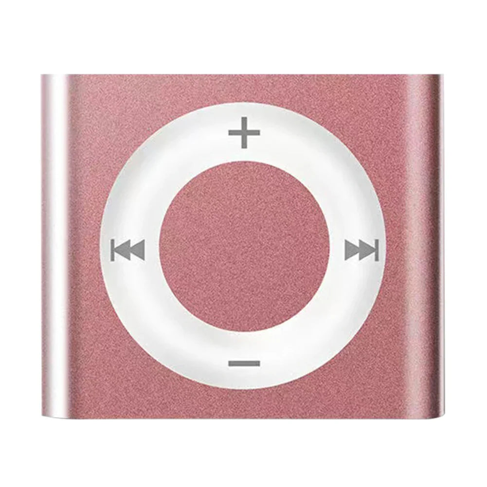 Mini MP3 Music Players Metal Clip-on Build in Speaker 180mAh Touch Tone Rechargeable with Headphone Support TF Card for Students