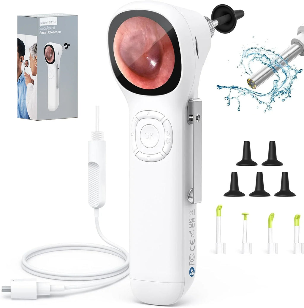 Digital Otoscope with IPS Screen, 720p HD Smart Visual Ear Camera, Ear Scope Otoscope Camera , Ear Wax Removal Tool Camera