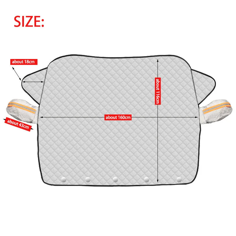1Pc Car Windshield Snow Anti-UV Shield for Winter Car Cover Front Window Anti Ice Frost Outdoor Protection Car Cover