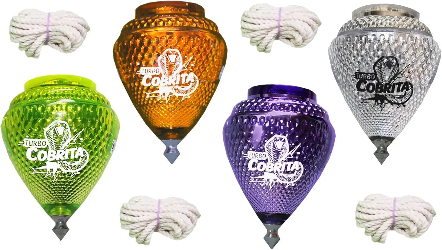 4 Pack Durable Plastic Spin Tops with Metal Tips, Assorted Colors - Fun Family Toy Set