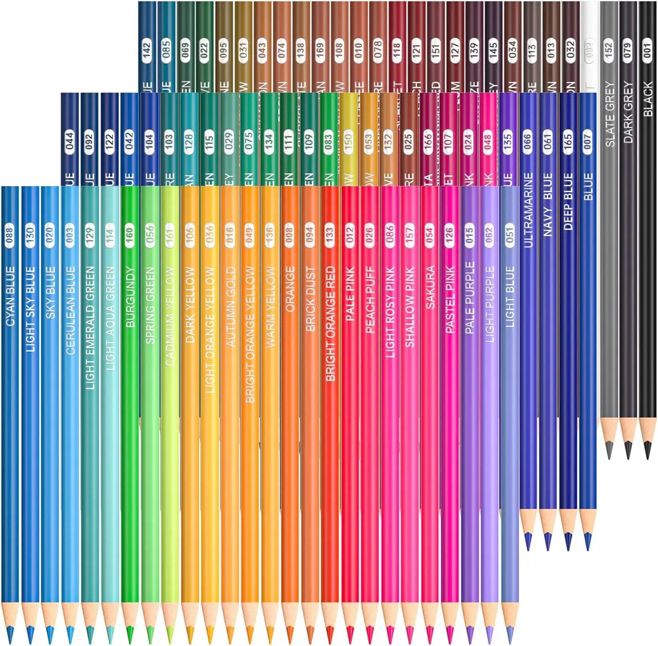 80 Vibrant Colored Pencils for Adults and Kids, Soft Core Drawing Supplies for Coloring Sketching
