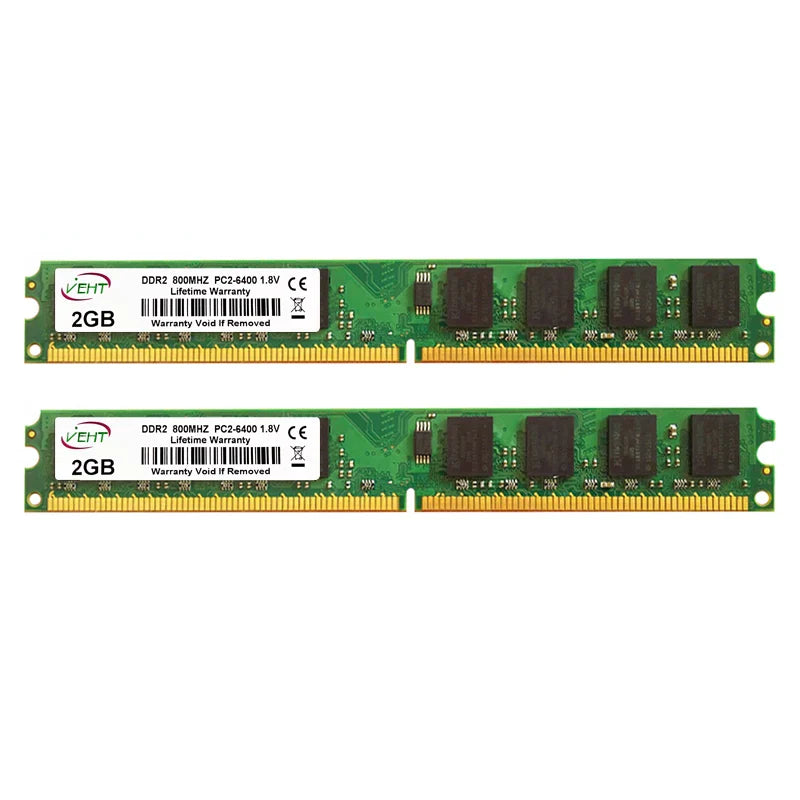 DDR2 DDR3 2GB 4GB 8GB DIMM Desktop Memoria Ram PC3 1066 1333 1600Mhz 1.5V PC2 667 800Mhz 1.8V 240Pin Computer Non-ECC Memory Ram