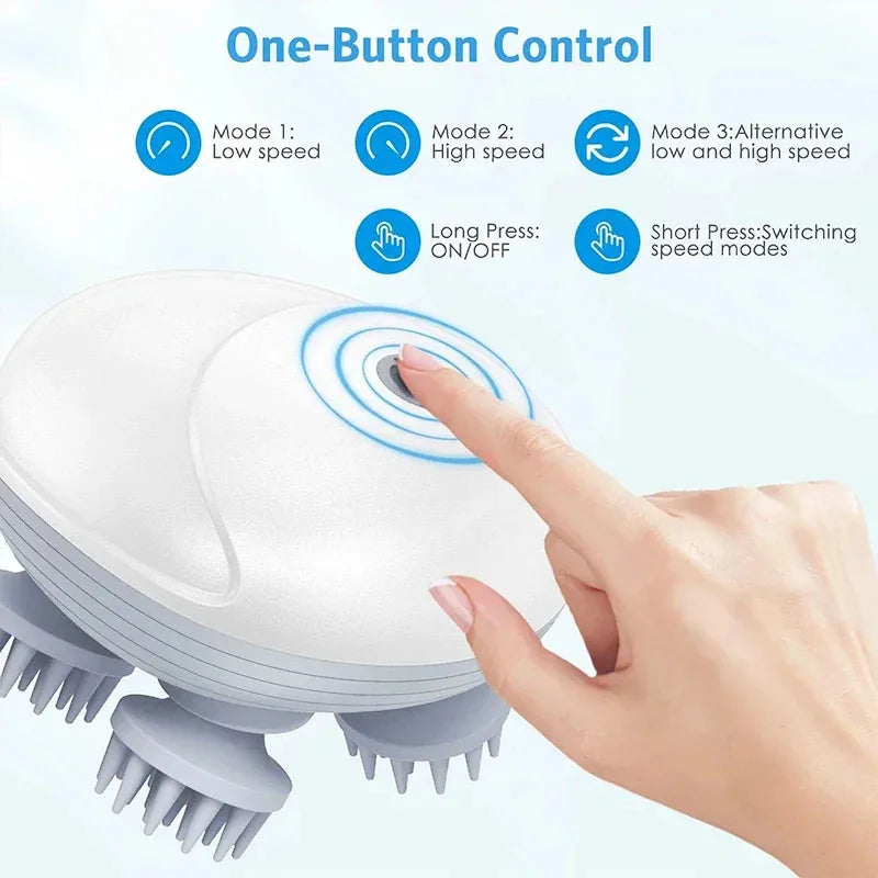 Deep Scalp Massager Head Cleaning Massager Also Suitable for Pets Electric Massage Tool Washable and Portable Health gadgets Spa