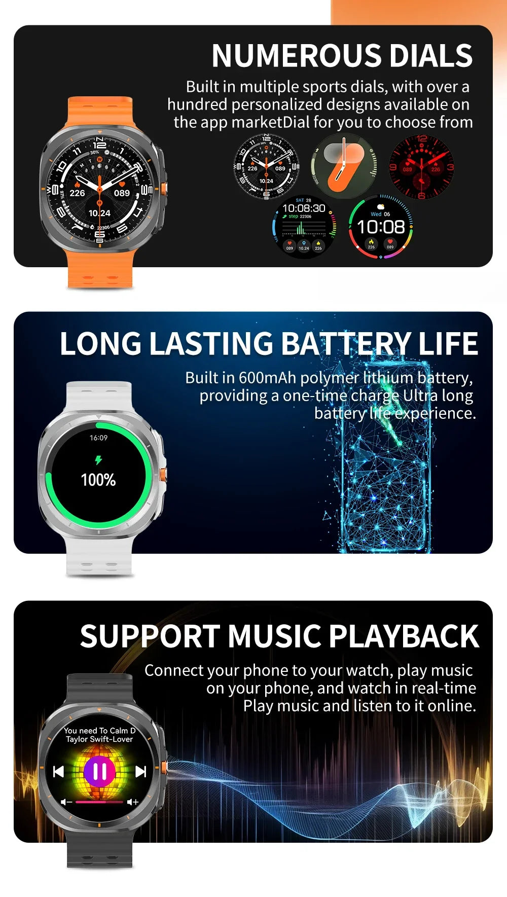 The BW7 smartwatch features a 1.46-inch multi-functional sports and fitness tracker health monitoring AMOLED screen