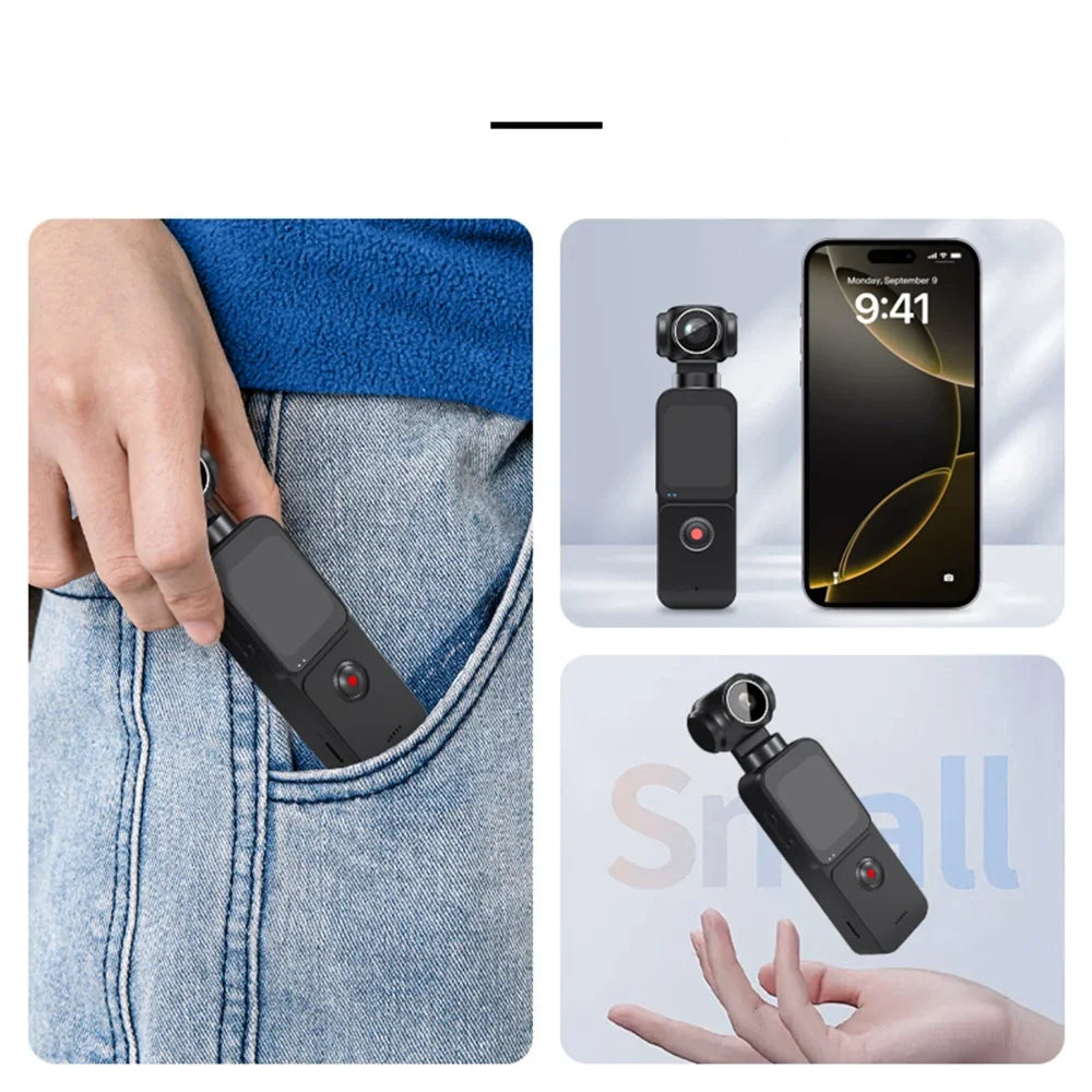 64MP 4K Action Cameras Anti-shake Sports Cam 270° Face Detect Auto Rotative Pocket Camcorder Digital Vlog Camera Video Recorder