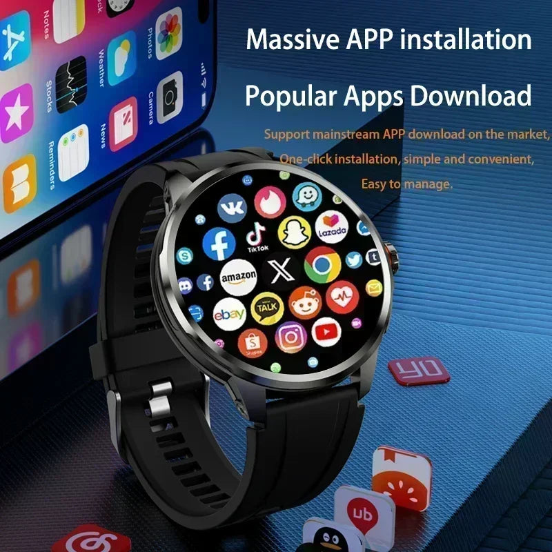 5G Full Network Smart Watch H99 Smartwatch 1.95" HD AMOLED Screen GPS track Heart Rate Bluetooth Call Compass Smartwatch for Men