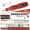 Cordless Mini Rotary Tool Kit 3.7V Rechargeable Electric Grinder Polisher Nail Polisher for DIY Engraving, Sanding & Cutting