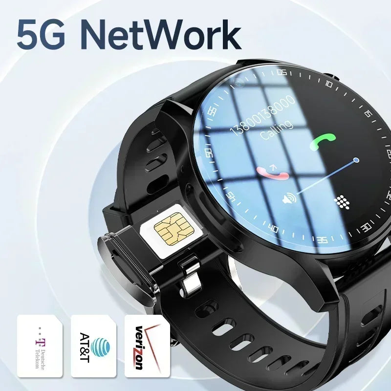 5G Smartwatch A7 Amoled SIM card Dual camera GPS WIFI Connect AI voice assistant Google Play Store Smart watch men and women