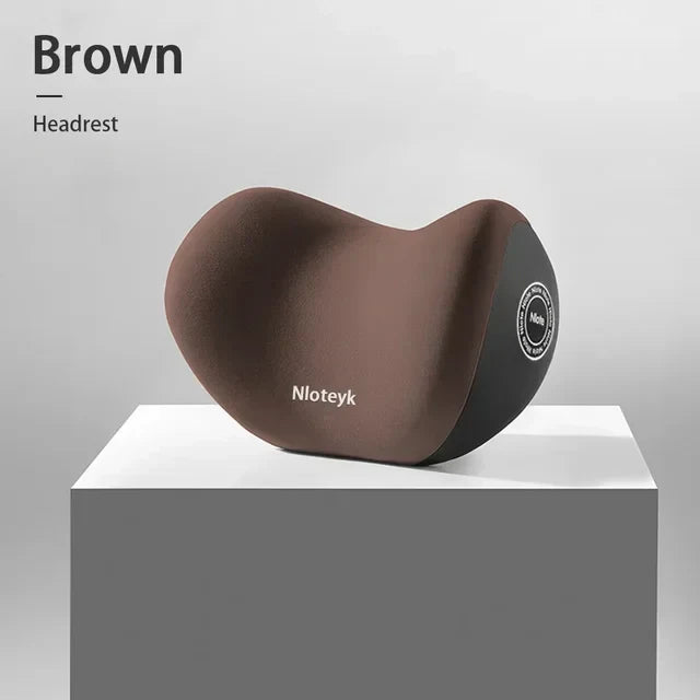Car Memory Foam Lumbar Support Cushion, Polyester Fabric, Anti-Slip, Washable, Ergonomic Design, Slow Rebound Memory Material