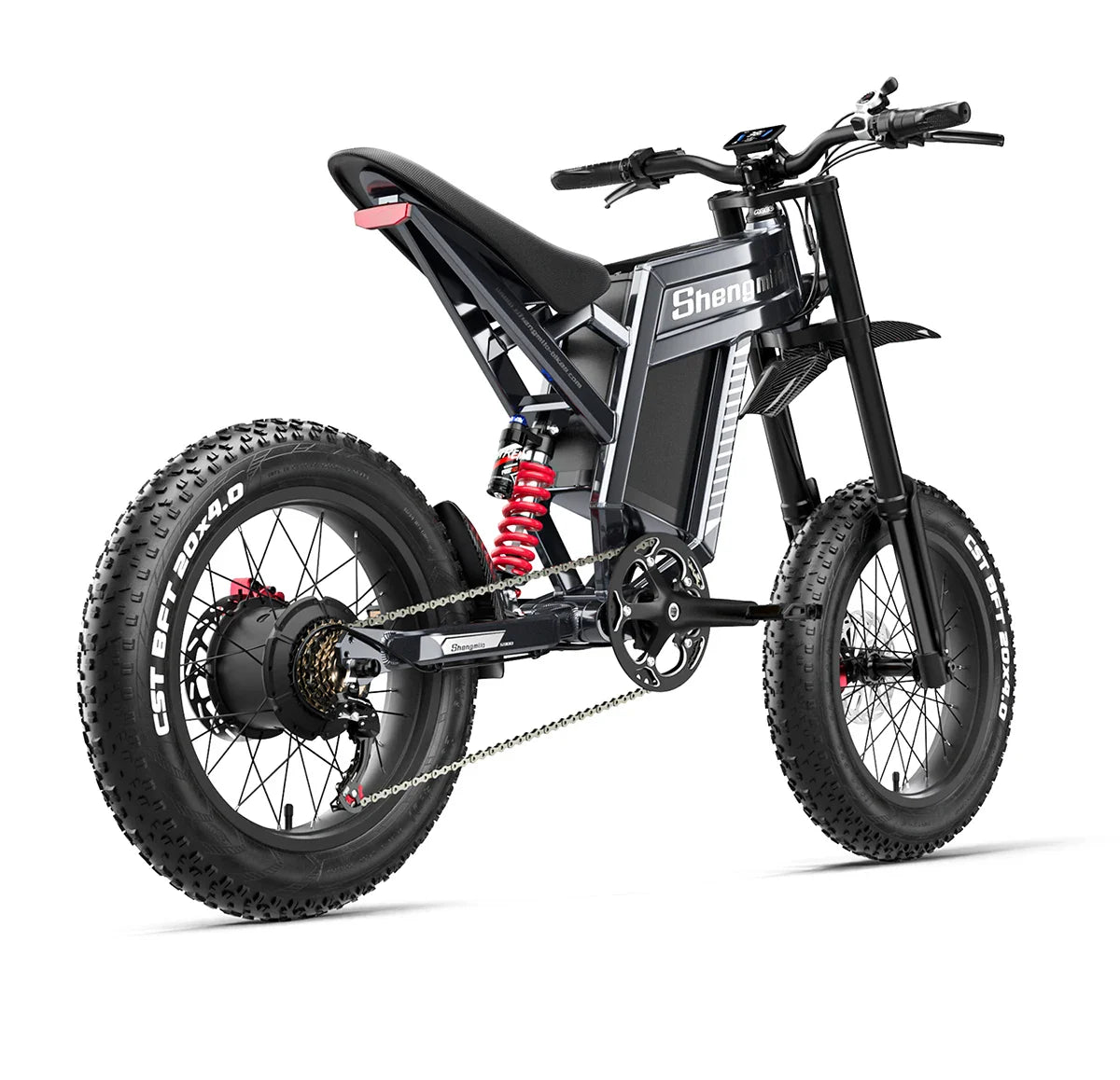 Shengmilo S900 60V30AH Battery electric bicycle,Adult 1500W E-bike Men's E-Mountain ebike , 20" Fat Tire Electric Bike