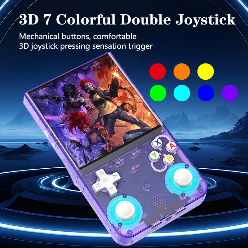 R36 Ultra Retro Handheld Game Console Linux System 4.0-inch IPS HD 4K With 64G 20000 Games Portable Pocket Game Console
