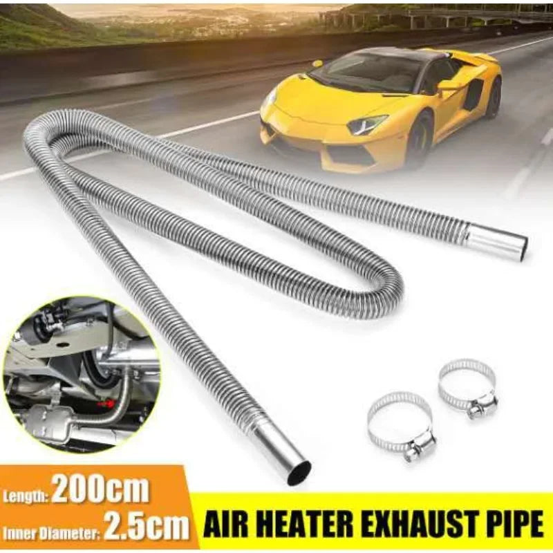 2.5cmDiameter Exhaust Pipe 60/300cm Long Parking Heater Exhaust Pipe Air Heater Exhaust Pipe Suitable for Webasto Parking Heater