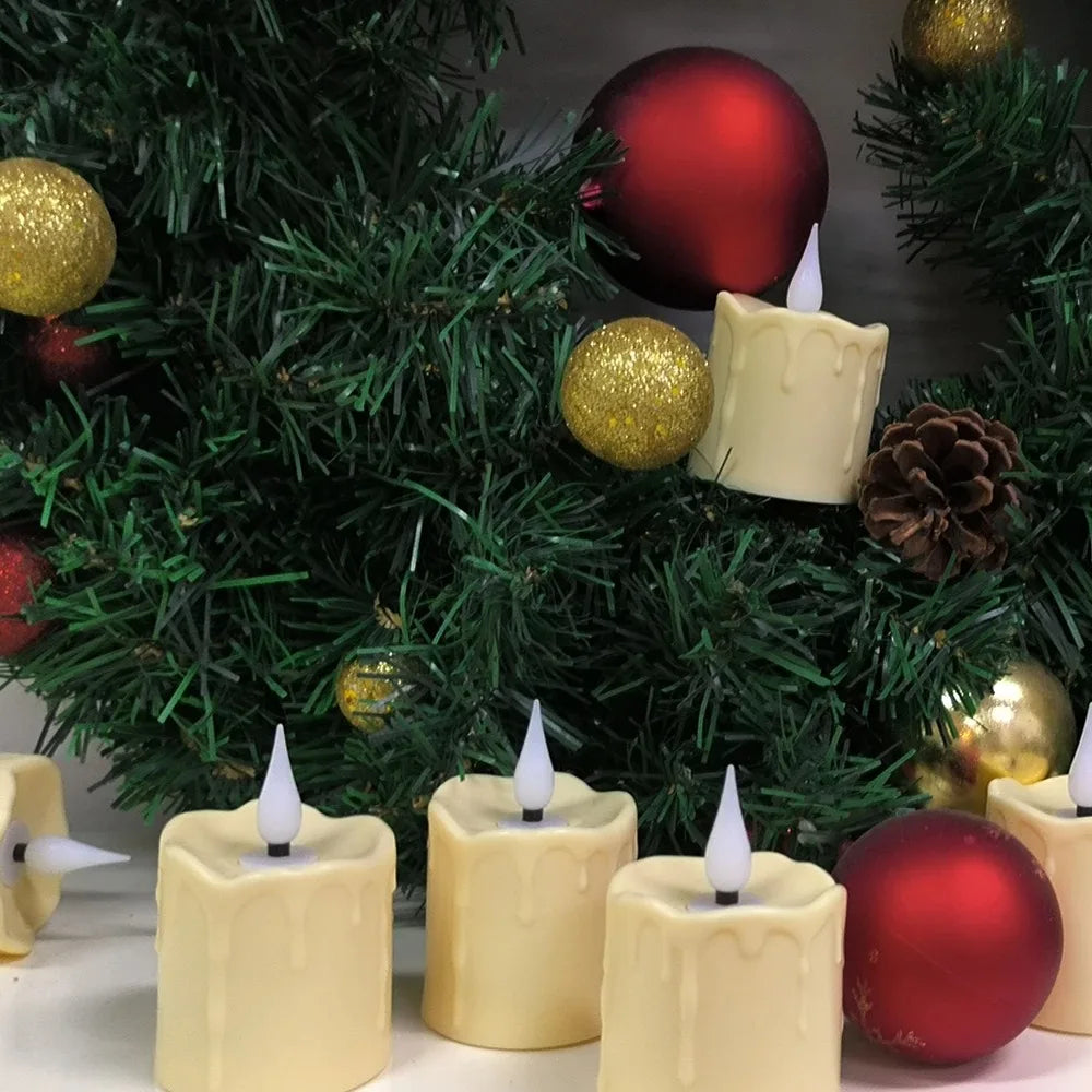 Rechargeable LED Candles Waterproof Flameless Candle with Remote Timer for Home Decor Holiday Wedding Day Tea Candle  Light
