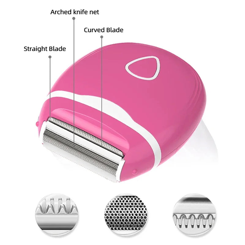 Electric Shaver For Women Electric Razor For Womens Bikini Legs Underarm Portable Trimmer Waterproof Without Black Spot SkinCare