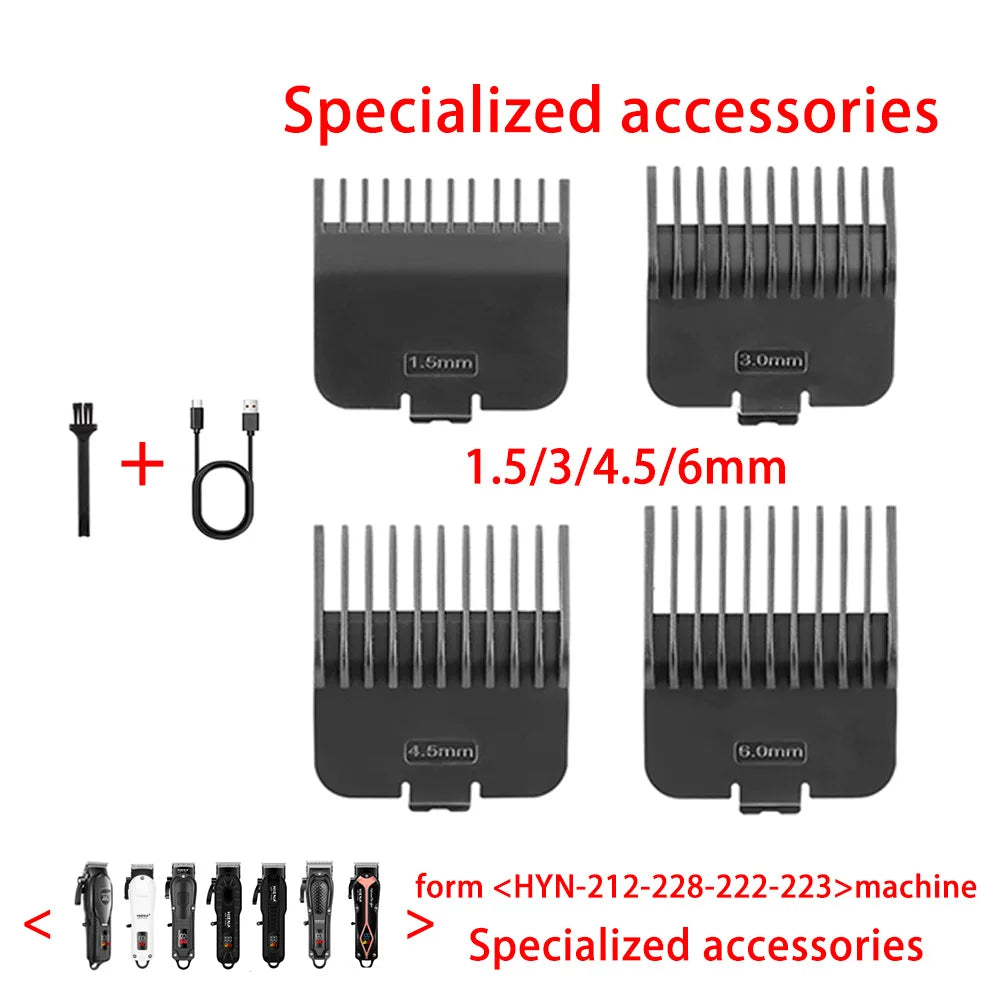 Hair Cutting Guide Comb1.5mm 3mm 4.5mm 6mmSet Limit Comb for HIENA HYN-228 212 229Electric Hair Trimmer Shaver Hairdressing Tool