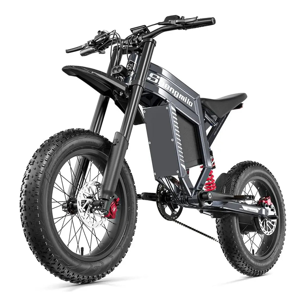 Shengmilo S900 60V30AH Battery electric bicycle,Adult 1500W E-bike Men's E-Mountain ebike , 20" Fat Tire Electric Bike