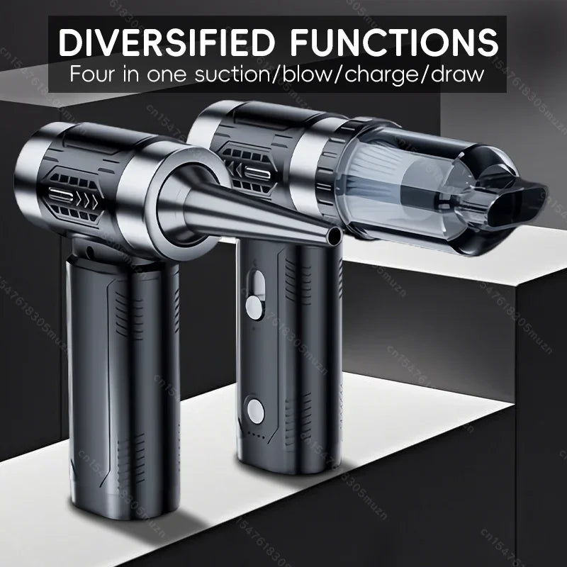 Air Blower Wireless Car Vacuum Turbofan Dryer Mini TurboJetFan Brushless Motor Handheld Duct Fan Portable Charging CleaningDryer