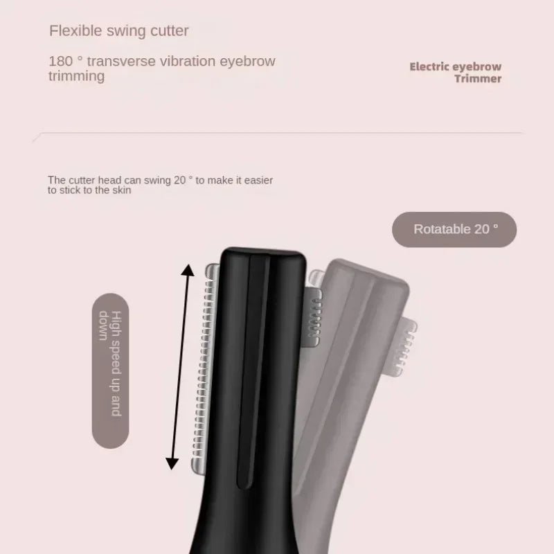 Electric Eyebrow Trimming Tool For Automatic Electric Eyebrow Trimmer Nose Hair Shaving Brush Scraper For Nose Ears and More 1pc