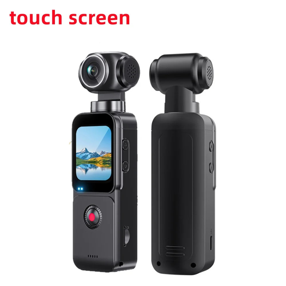 64MP 4K Action Cameras Anti-shake Sports Cam 270° Face Detect Auto Rotative Pocket Camcorder Digital Vlog Camera Video Recorder