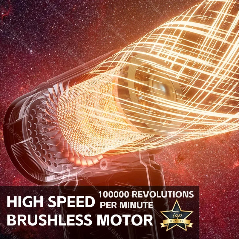 Air Blower Wireless Car Vacuum Turbofan Dryer Mini TurboJetFan Brushless Motor Handheld Duct Fan Portable Charging CleaningDryer