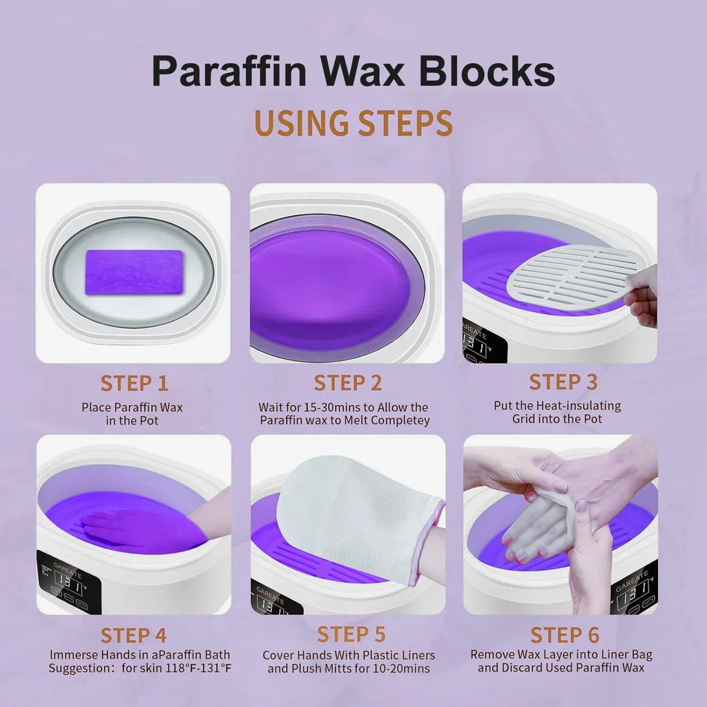 450g/200g Lavender Moisturizing Hands And Feet Mask Peel Off SPA Care Paraffin 1/3Pcs Paraffin Nourishing Hands Restores Gloss