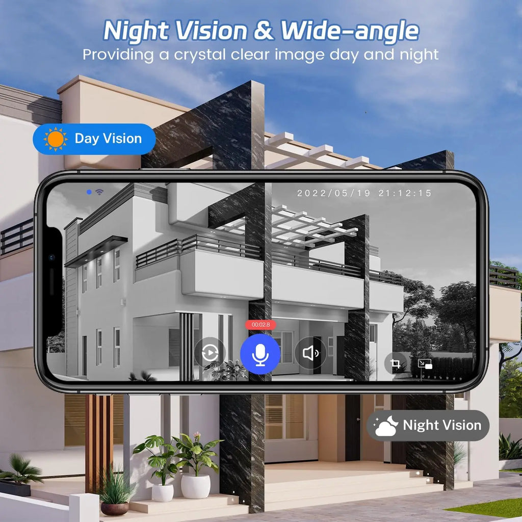 1080P Wireless Doorbell Camera with Night Vision, AI Detection, 2-Way Audio & Real-Time Alerts