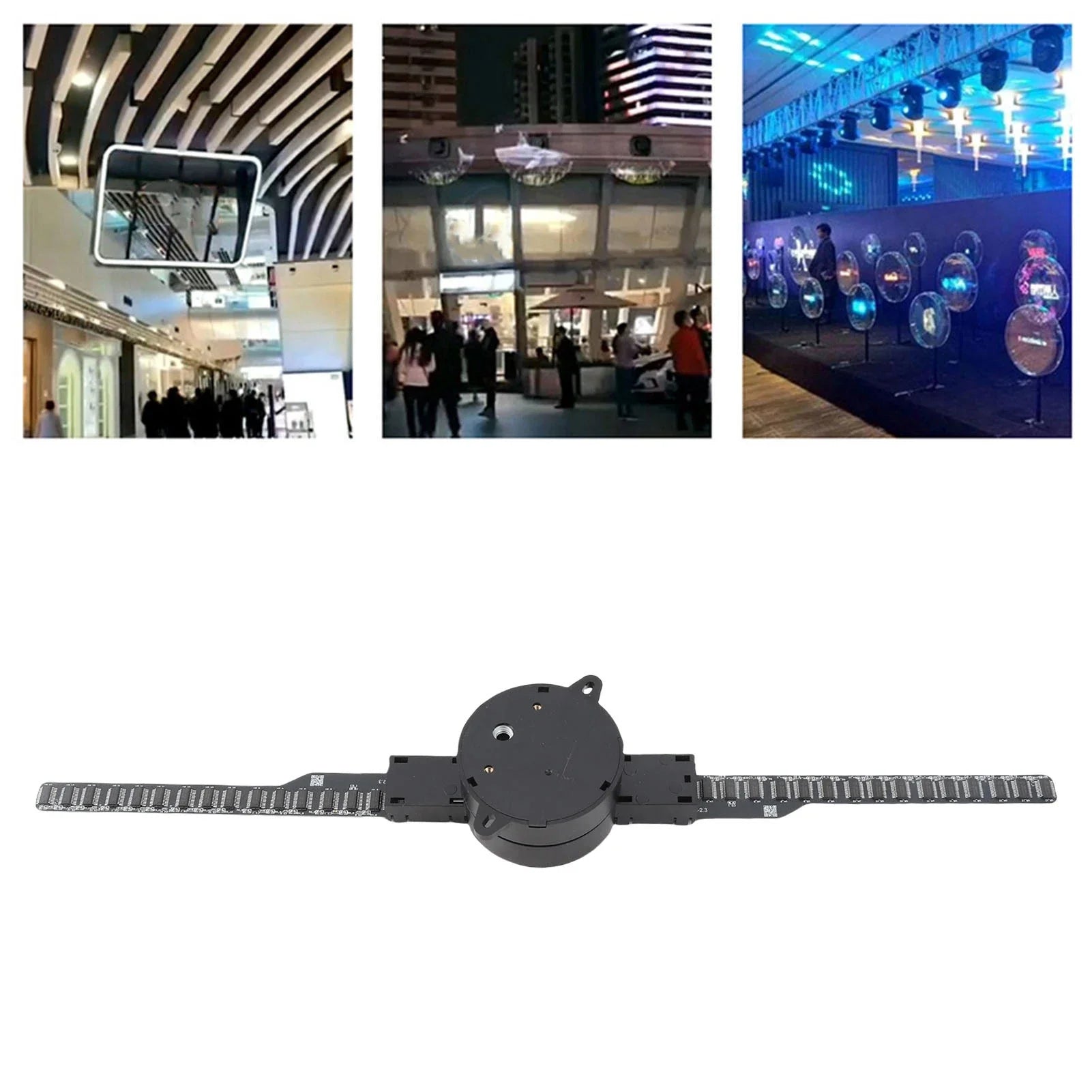 3D Hologram Fan 16.5in 2000x224 WiFi 3D Projector with 224 LED Light Beads for Business Store Advertising 100‑240V