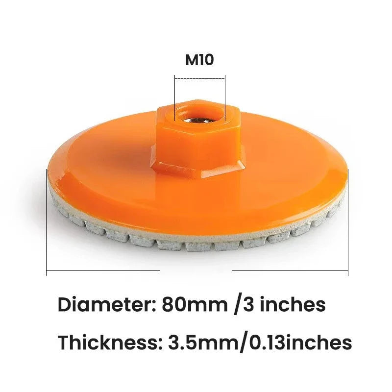Ceramic Tile Edge Trimming Grinding Disc Angle Grinder M10/M14 Adapter Marble Quartz Stone Edge Polishing Chamfering Disc 150#