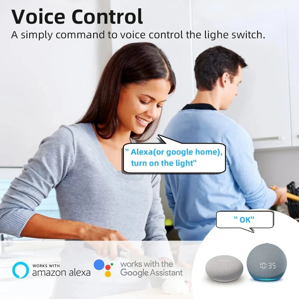 16A MINI Wifi DIY Smart Switch Home 2-way Control Relay Smart LIfe APP Control Remotely Timer Works With Alexa Google Home Alice