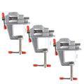 Mini Bench Vise Muliti-Funcational 3.5&quot Aluminum Miniature Small Jewelers Hobby Clamp On Table Flat Pliers Tool Vice